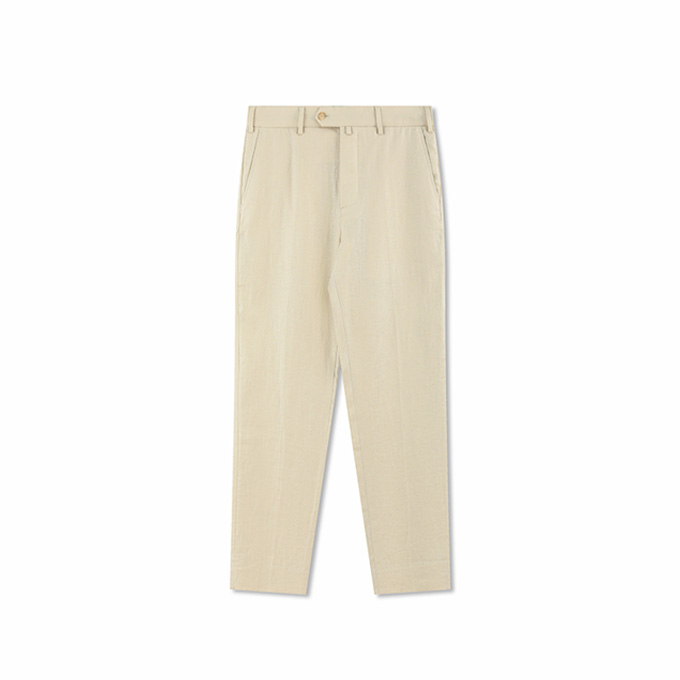 loro piana 26ss carlo linen tailored trousers